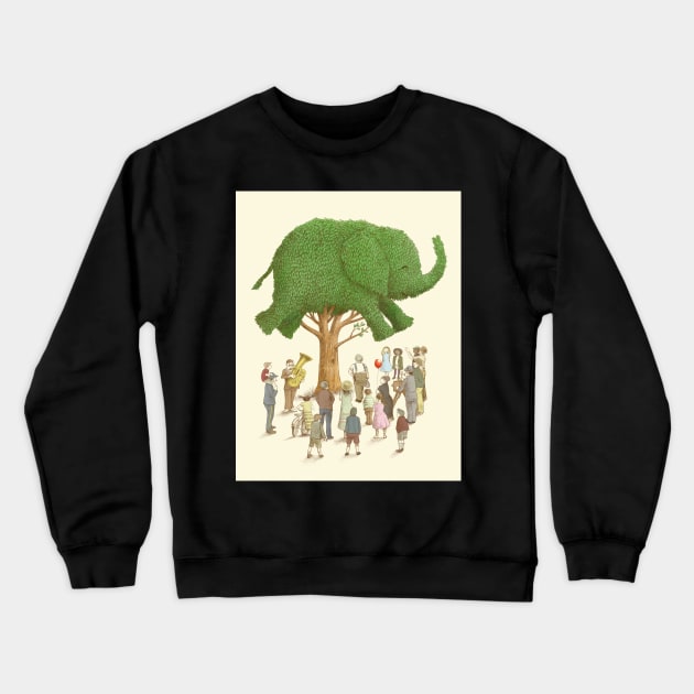 The Elephant Tree Crewneck Sweatshirt by Terry Fan